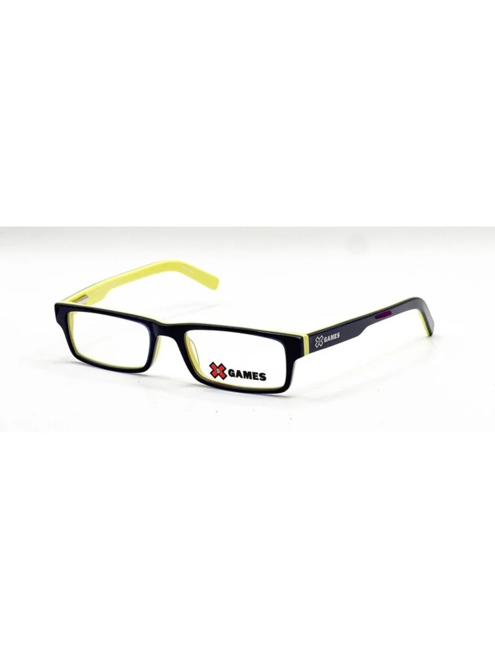 X Games Tic Tac Navy Yellow Navy/Yellow Authentic Eyeglasses 46-16-130